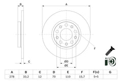 Bremsscheibe Hinterachse für JEEP CHEROKEE VAN