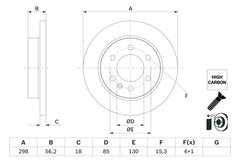 Bremsscheibe Hinterachse für MERCEDES-BENZ SPRINTER 3-t Kasten