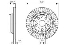 Bremsscheibe Hinterachse für LEXUS LS