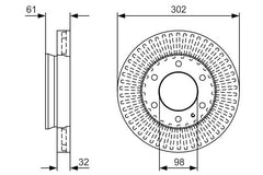 Bremsscheibe Vorderachse für FORD RANGER