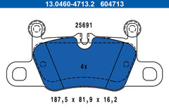 Bremsbelagsatz Scheibenbremse Hinterachse für PORSCHE 911 Cabriolet Targa