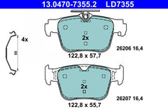 Bremsbelagsatz Scheibenbremse Hinterachse für AUDI CUPRA SEAT SKODA VW A3