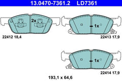 Bremsbelagsatz Scheibenbremse Vorderachse für FORD FOCUS IV Turnier KUGA III