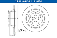 2x Bremsscheibe Hinterachse für SSANGYONG TIVOLI GRAND XLV SUV VAN
