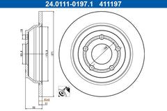 2x Bremsscheibe Hinterachse für FORD PUMA