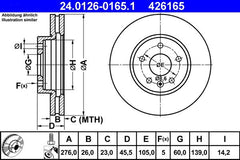 2x Bremsscheibe Vorderachse für OPEL CHEVROLET ASTRA J Caravan GTC Stufenheck