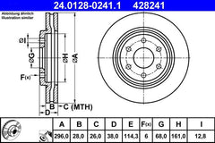 2x Bremsscheibe Vorderachse für NISSAN NAVARA NP300 PICKUP PATHFINDER III