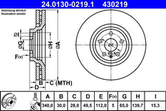 2x Bremsscheibe Vorderachse für AUDI TT Roadster