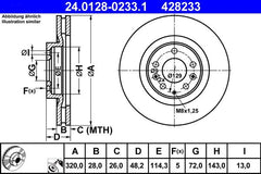 2x Bremsscheibe Vorderachse für MAZDA CX-7 CX-9