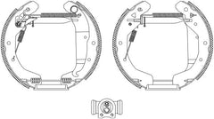 Bremsbackensatz Hinterachse für OPEL ASTRA F Caravan G Stufenheck CLASSIC