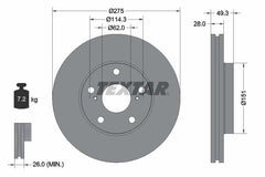 2x Bremsscheibe Vorderachse für TOYOTA LEXUS AVALON Stufenheck AVENSIS VERSO
