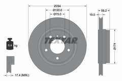 2x Bremsscheibe Hinterachse für BMW 3 Coupe Touring Cabriolet Compact