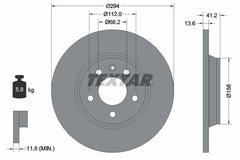 2x Bremsscheibe Hinterachse für FORD SEAT VW GALAXY I MK VAN ALHAMBRA
