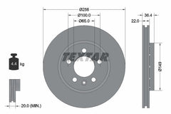 2x Bremsscheibe Hinterachse für AUDI SEAT SKODA VW A3 TT Roadster LEON TOLEDO II