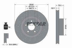 2x Bremsscheibe Vorderachse für MERCEDES-BENZ S-KLASSE Coupe