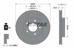 2x Bremsscheibe Vorderachse für HONDA CR-V I HR-V INTEGRA Coupe LEGEND III