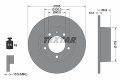 2x Bremsscheibe Hinterachse für NISSAN OPEL RENAULT INTERSTAR Kasten Bus