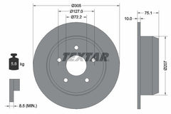 2x Bremsscheibe Hinterachse für JEEP CHEROKEE GRAND II