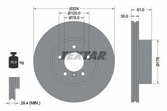 2x Bremsscheibe Vorderachse für BMW 7