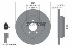 2x Bremsscheibe Hinterachse für BMW 7
