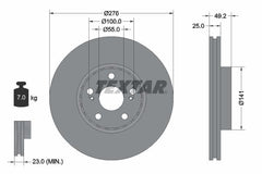 2x Bremsscheibe Vorderachse für TOYOTA AVENSIS Liftback Kombi