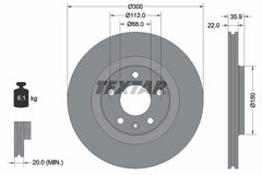 2x Bremsscheibe Hinterachse für AUDI A4 B6 Avant Cabriolet B7