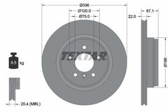 2x Bremsscheibe Hinterachse für BMW 3 Touring Coupe Cabriolet X1