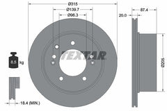 2x Bremsscheibe Hinterachse für KIA SORENTO I VAN