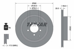 2x Bremsscheibe Hinterachse für LAND ROVER DISCOVERY IV VAN RANGE SPORT I