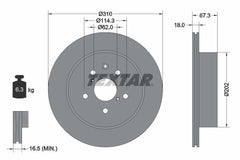 2x Bremsscheibe Hinterachse für LEXUS GS IS II C