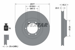 2x Bremsscheibe Vorderachse für MITSUBISHI HYUNDAI GALLOPER II