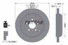 2x Bremsscheibe Hinterachse für MERCEDES-BENZ GL-KLASSE M-KLASSE R-KLASSE
