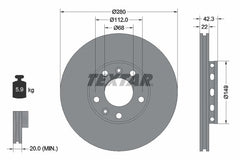 2x Bremsscheibe Hinterachse für AUDI VW A8 D3 PHAETON