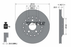 2x Bremsscheibe Hinterachse für AUDI VW A8 D3 PHAETON
