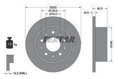 2x Bremsscheibe Hinterachse für CITROËN FIAT OPEL PEUGEOT JUMPER II Kasten
