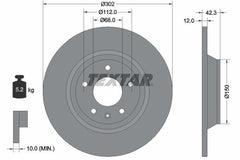 2x Bremsscheibe Hinterachse für AUDI A6 Allroad C6 Avant