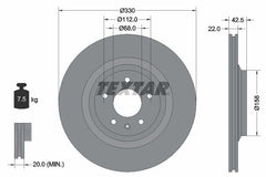 2x Bremsscheibe Hinterachse für AUDI A6 Allroad C6 Avant