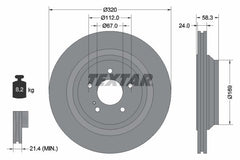 2x Bremsscheibe Hinterachse für MERCEDES-BENZ S-KLASSE Coupe SL
