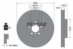 2x Bremsscheibe Vorderachse für BMW X5 X6