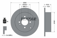 2x Bremsscheibe Hinterachse für HYUNDAI KIA ACCENT III Stufenheck GETZ i20 I