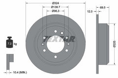 2x Bremsscheibe Hinterachse für KIA CARNIVAL II / GRAND III