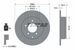 2x Bremsscheibe Hinterachse für HYUNDAI KIA GRANDEUR ix35 SONATA V CADENZA II