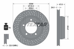 2x Bremsscheibe Hinterachse für PORSCHE 911 Cabriolet Targa BOXSTER Spyder