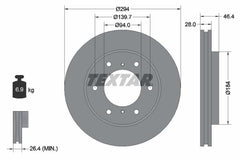 2x Bremsscheibe Vorderachse für FIAT MITSUBISHI FULLBACK Pick-up PAJERO SPORT