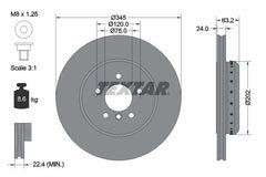 2x Bremsscheibe Hinterachse für BMW 5 Touring 6 Cabriolet