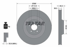 Bremsscheibe Vorderachse für AUDI A8 D3