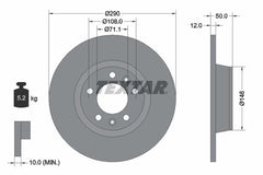 2x Bremsscheibe Hinterachse für PEUGEOT 407 Coupe