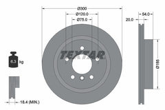 2x Bremsscheibe Hinterachse für BMW Z4 Roadster