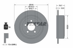 2x Bremsscheibe Hinterachse für DODGE JEEP NITRO VAN CHEROKEE