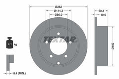 2x Bremsscheibe Hinterachse für CHRYSLER DODGE JEEP SEBRING Cabriolet AVENGER